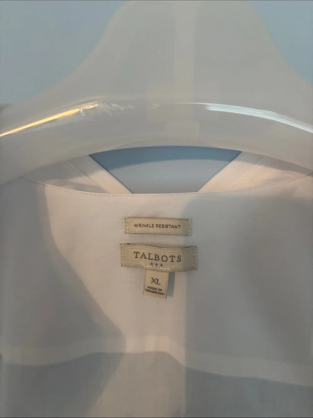 Talbots Classic White Button-Down Shirt - Picture 4 of 6
